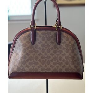 Coach Quinn Signature Canvas Satchel Bag
